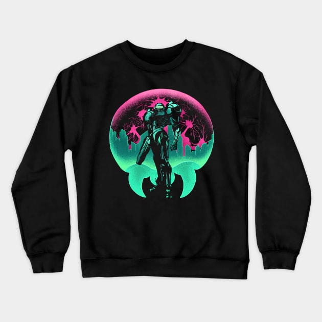 Galactic Bounty Hunter Crewneck Sweatshirt by Sachpica